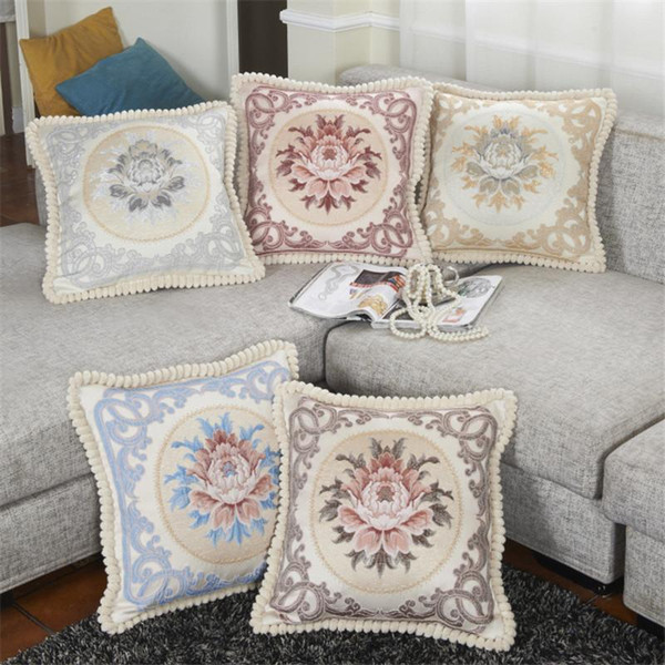 BZ166 Luxury Cushion Cover Pillow Case Home Textiles supplies Lumbar Pillow European-style decorative throw pillows chair seat