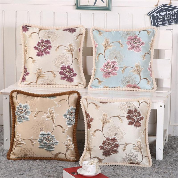 BZ168 Luxury Cushion Cover Pillow Case Home Textiles supplies Lumbar Pillow European crimping deco throw pillows chair seat