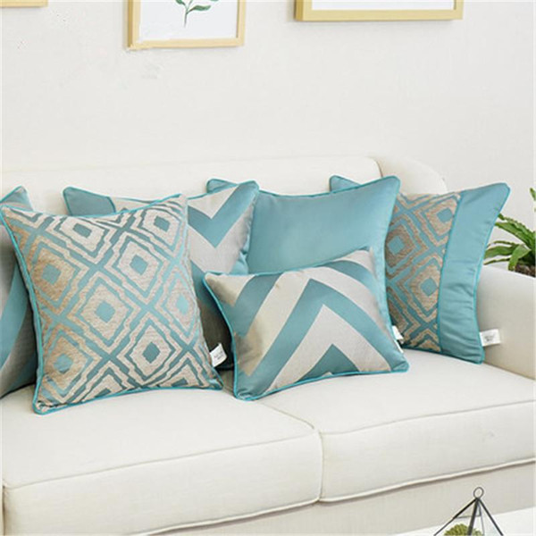 BZ186 Simple European style high precision jacquard Cushion Cover Pillowcase Sofa/Car Cushion /Pillow Home Textiles supplies