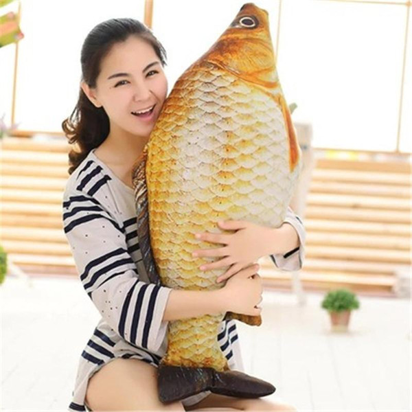 BZ401 New Design Creative Small Fish Shape Decorative Cushion Throw Pillow With Inner Home Decor Sofa Emulational Toys No Zipper