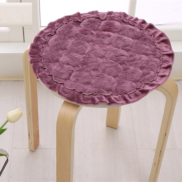 Solid Color Round Thicken Chair Cushions Home Decor,Diameter 40cm Floor Cushion Pad Mat 1Pcs Dining Seat Cushion almofada decorativa