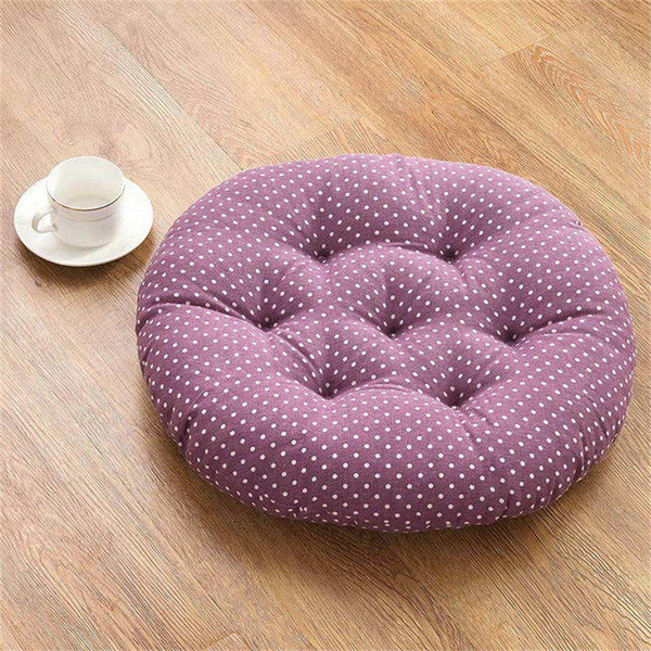 Cotton Hemp Thicken Chair Cushions Round Car Seat Pad Tatami Floor Pad Mats almofada decorativa Coussin Decorative Pillows For Home