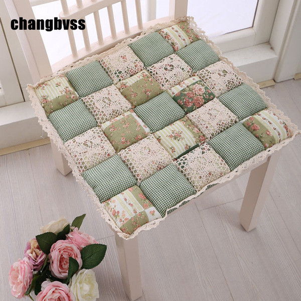 Pastoral Joint 42x42cm Chair Cushion Mat,11 Colors House Seat Cushion Pad 1Pcs Home Decor Floor Cushion almofada decorativa