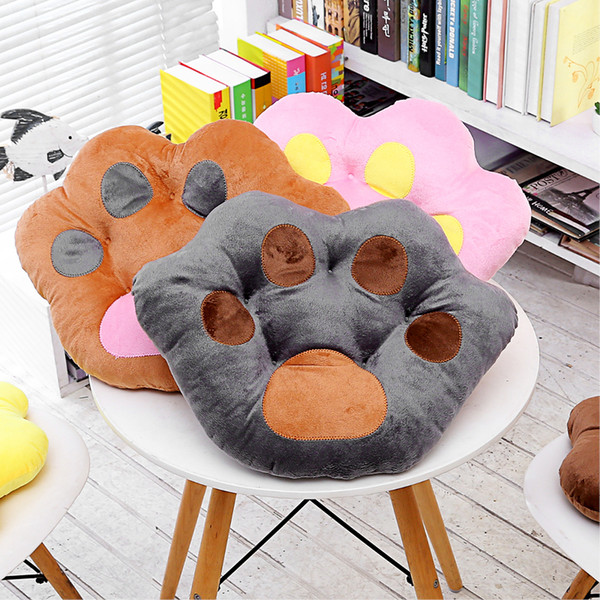 Bear Palm Shape Chair Cushion Multi Colours Throw Pollow Cute Decorative Pillow Seat Cushion Cushions for Sofas Office Chair Pad