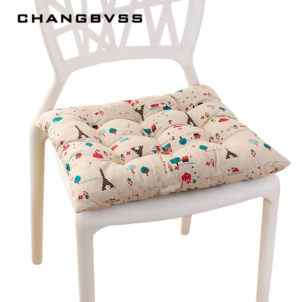 40*40cm Cheap Soft Home Office Linen Outdoor Square Cotton Seat Pad Thicken Cushion Buttocks Chair Cushion Cojines Decorativos