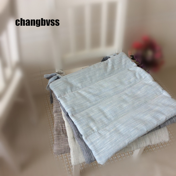 1Pcs Cotton Linen Chair Cushion Car Mat Floor Cushion Kitchen Chair Mat Soft Pad Back Seat Cushion almofadas para sofa