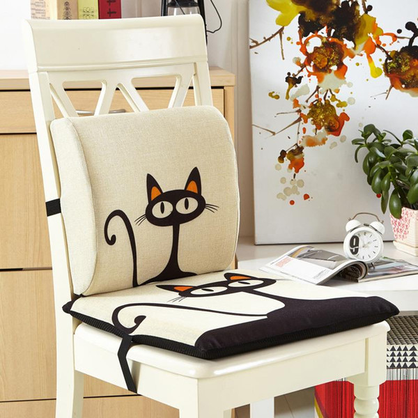 2 pcs set Cushion and Pillow Office Chair Cushion Luxury Cartoon Cushions Home Decor Cute Pillows Removable and Washable Cushion