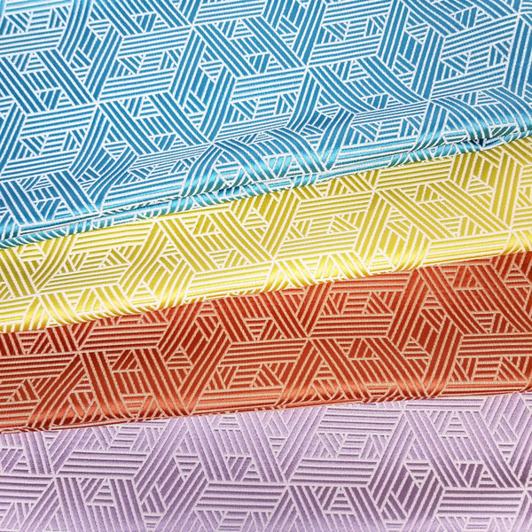 Contemporary 4 colors Polyester Geometry Woven Decorative DIY Modern Sofa Upholstery Armchair Home Fabric Table Cloth 140 cm Sell by meters