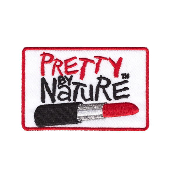 pretty by nature lipstick brand clothing trousers patch embroidery badge free shipping diy can be custom