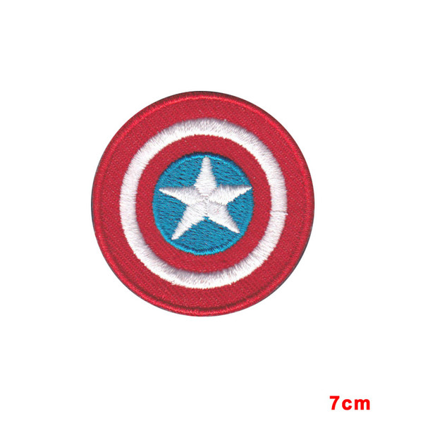 NEW ARRIVE CAPTAIN AMERICA LOGO COMICS embroidered Iron On Patch TV Movie Cartoons Stickers Appliques patch