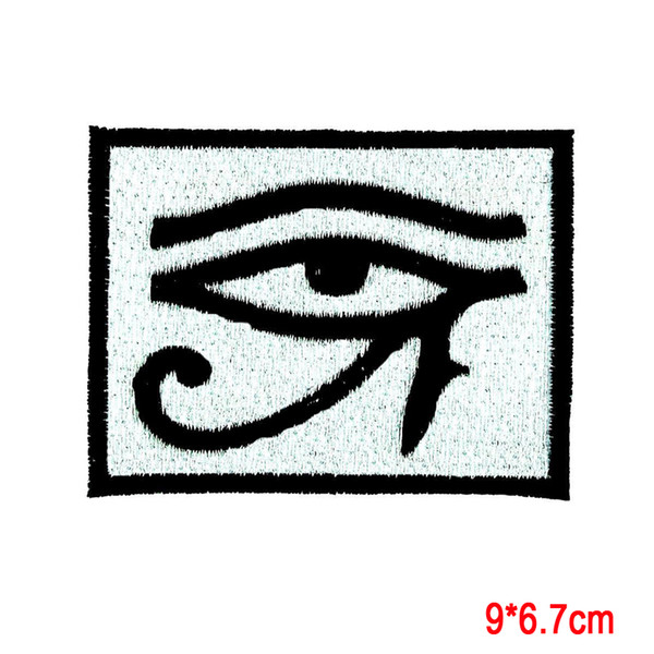 eye of horus biker ref2 backpack embroidered patch iron sew on badge Stickers Apparel Accessories patch