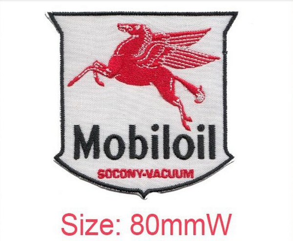 new Mobiloil cool embroidery patch personality Iron on accessories low price embroidery can be customized quickly