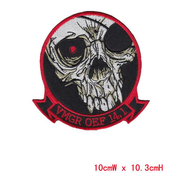 DIY Flowered Skull Embroidered Patches Fabric Badges Iron-On Sew-On Sewing For Bags Clothes Hat DIY Decorative Ornament