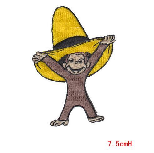 Cheap Wholesale High quality 10PCS monkey Animation patch Clothing accessories Embroidery Applique Decoration Accessories Hotfix Badge Patch