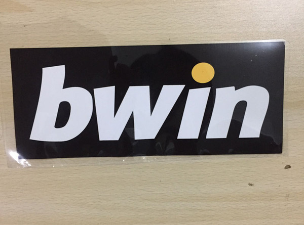 PVC BWIN Sponsor Patch Soccer Patch Badge Heat Transfer Printing Fabric and Sewing