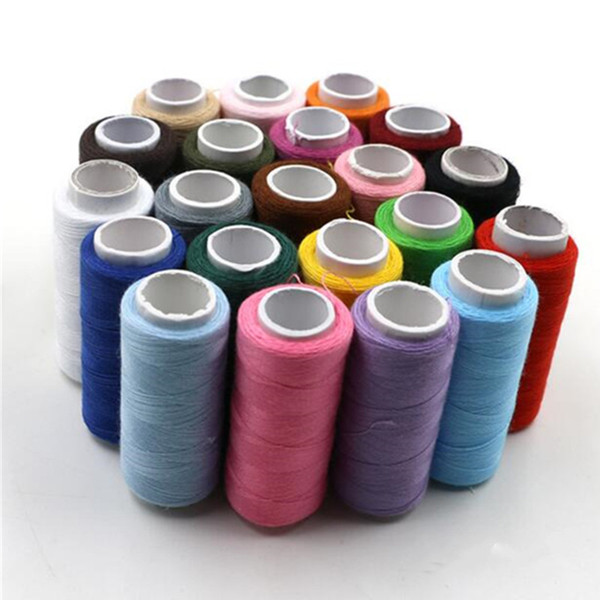 150M Polyester Weave Sewing Thread Black White hilos de coser Multi Color Cheap naaigaren linha de costura