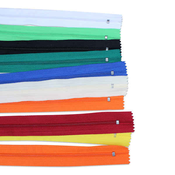 Mix Nylon Coil Zippers Tailor Sewer Craft Crafter's Special Gifts 50pcs For Dress Fabric and Sewing Textiles