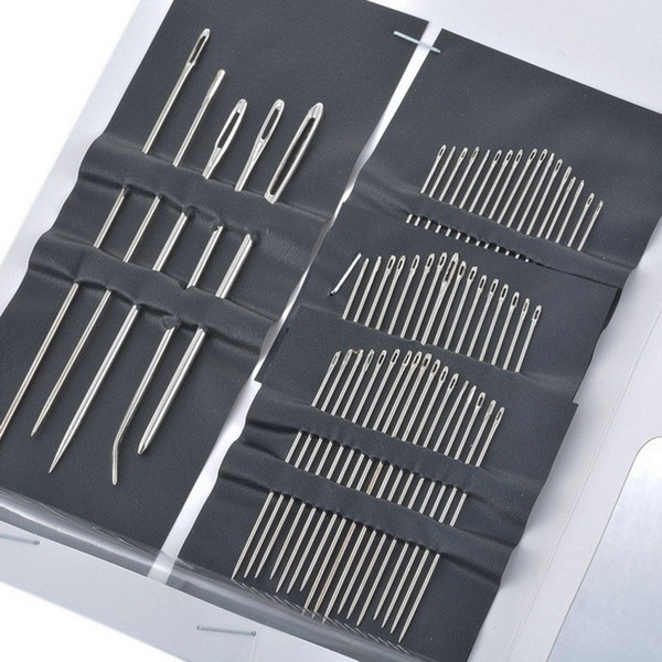 1Set(55PCs) Stainless Steel Sewing Needles Pins Home DIY Crafts Household Nice