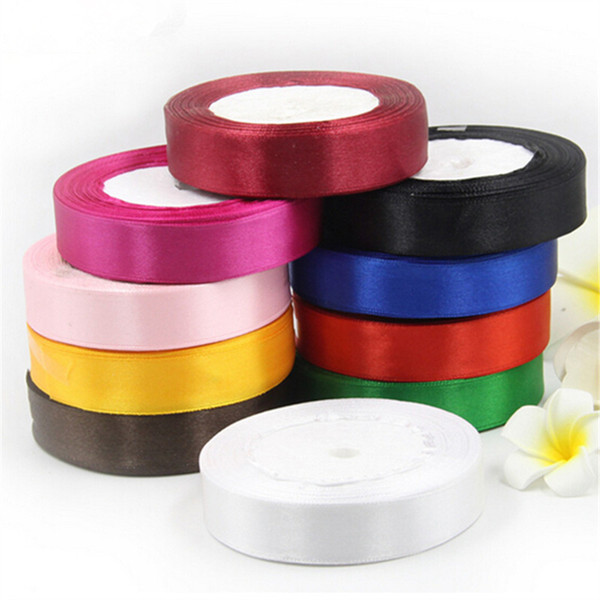 40pcs 25mm 25 Yard Pretty Silk Satin Ribbon 22M Wedding Party Decoration Invitation Card Gift Wrapping Scrapbooking Supplies Riband