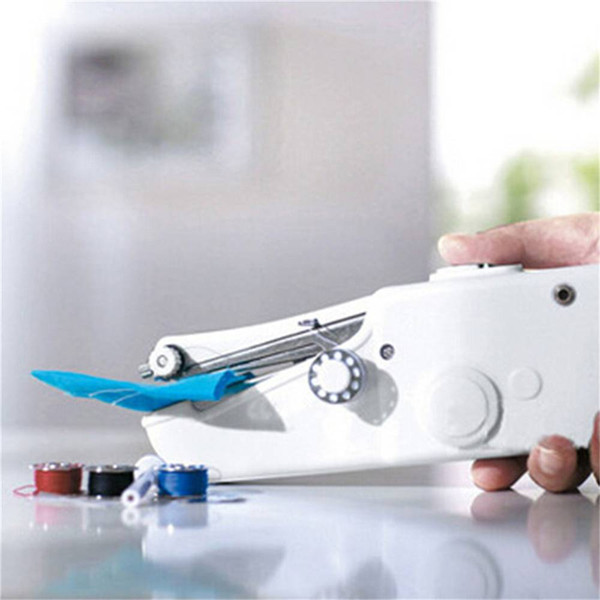 Mini Portable sewing machines Handheld Stitch Sew needlework Cordless Clothes Fabrics Electric Sewing Machine Stitch Set DIY home Appliance