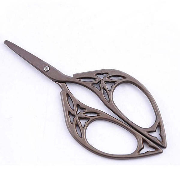 Wholesale cross stitch European Retro classic Vintage Antique Craft Leaf Stainless Steel Sewing Tailor scissor handicraft DIY Tool