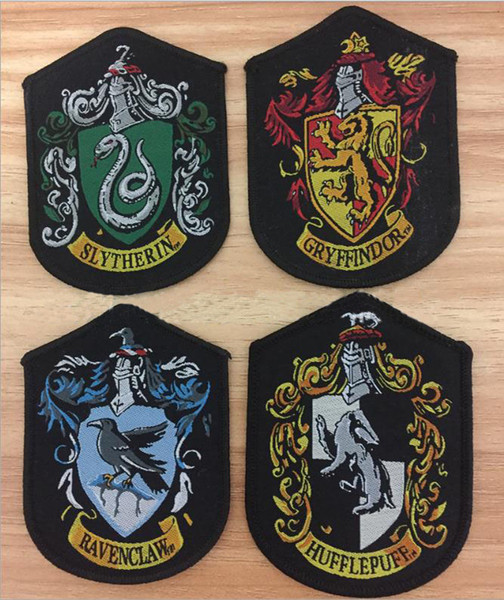 COSPLAY Harry Potter shcool patches sew-on Gryffindor Slytherin Ravenclaw Hufflepuff patches for coat jacket c539