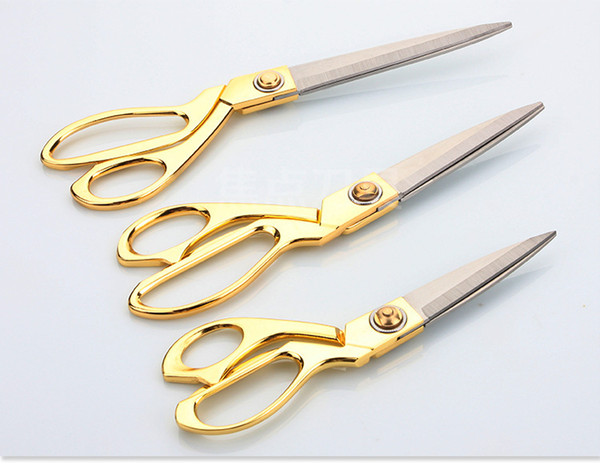 New Classical Stainless Steel Alloy Tailor Scissors For Cutting Festive Gift Wedding Ceremony Top Quality Gold Sewing Tool