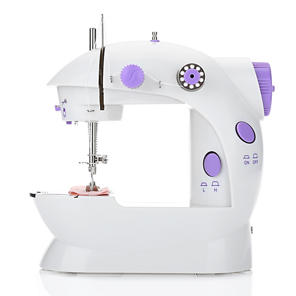 Mini Electric Handheld Sewing Machine Dual Speed Adjustment with Light AC100-240V Pendal Sewing Machine