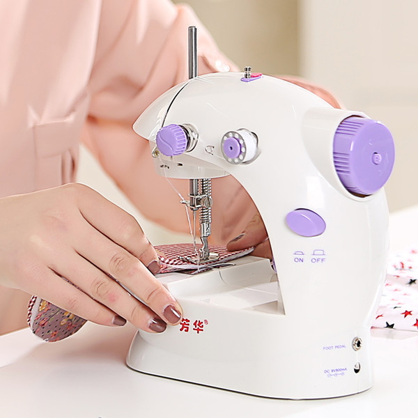 Retail Electric mini sewing machine small household sartorially belt transformer - 202 multifunctional power supply Free Shipping