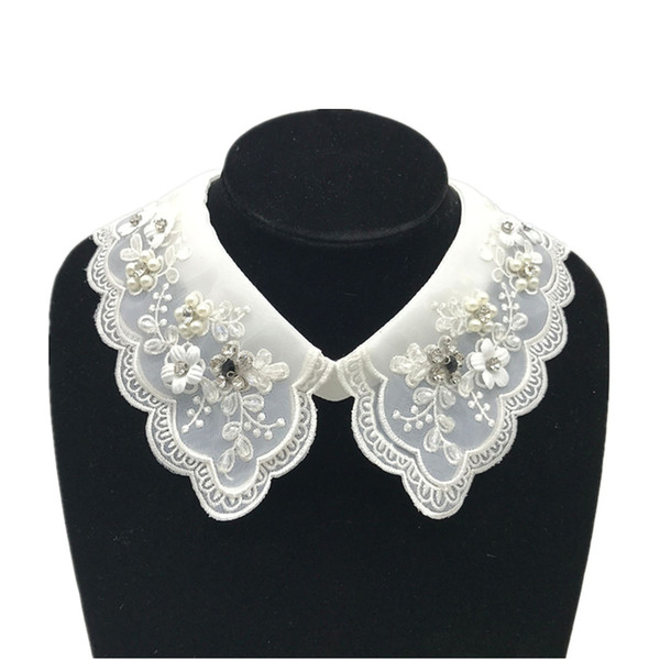 1pcs fashion shirt lace sweater Elegant False Collar wedding dress accessories XH-26-27 White & Black