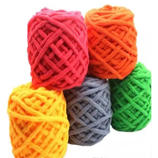 Aillison New Hot Sale Colorful Dye Scarf Hand-knitted Hand Knitting Soft Cotton Yarn Thick Wool Yarn Wool