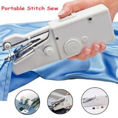 Handy Stitch Handheld Electric Sewing Machine Mini Portable Home Sewing Quick Table Hand-Held Single Stitch Handmade DIY Tool CCA10905 30pcs