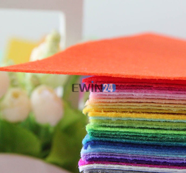 40 Colors 30CM*30CM Polyester Nonwoven Cloth Felt Fabric DIY Felt Fabric Pack 1MM Thick 40PCS/lot