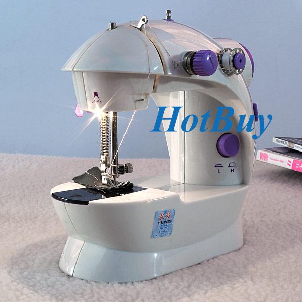 Multifunction Electric Mini Sewing Machine Send Power Household Desktop With Led #3766