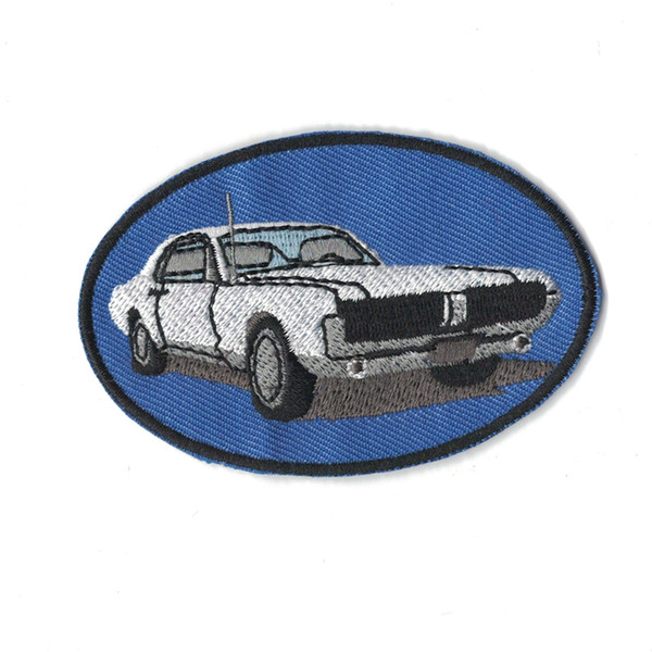 Old car computer embroidery patch accessories hot cut Iron on patch for clothing bag manufactory free shipping customized