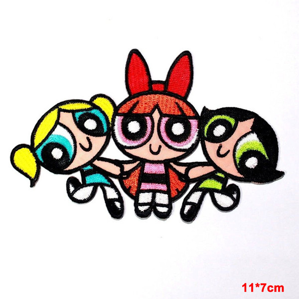 cartoon girl Embroidered Iron-on Badge Patch Stickers Apparel Accessories Badge clothes patch For Clothes Girls Boys