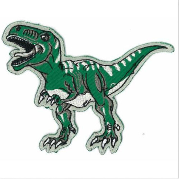 10psc/lot Dinosaur Jurassic Iron Garment patch or support wholesale dinosaur rex embroidery clothing patch Free Shipping