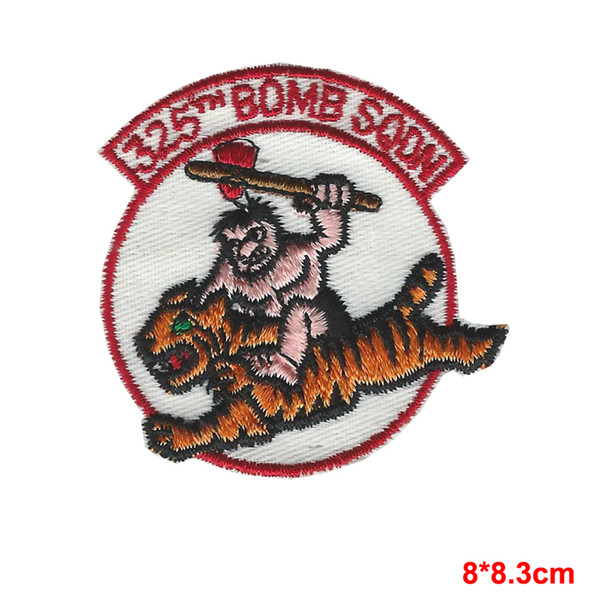 Horror Lips Embroidered Vintage Fashion Style iron on Patch Badge Emblem Stickers Apparel Accessories Badge PatchesUSAF AIR FORCE 325TH BOMB