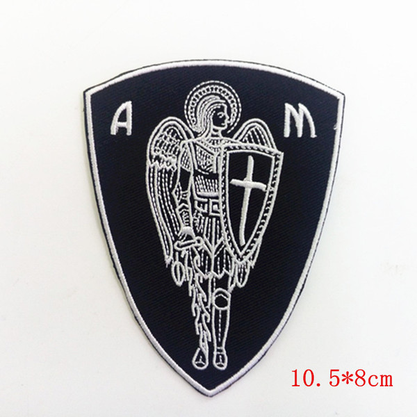 ARCHANGEL ST.MICHAEL CROSS CHRISTIAN CROSS SHIELD PROTECTION EMBROIDERED PATCH for Stickers Apparel Accessories Badge Patches