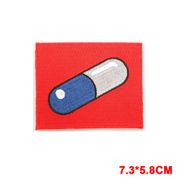 new Akira Pill patch Capsule Gang Manga Anime Japanese iron on embroidered fabric applique decoration Badge Patches