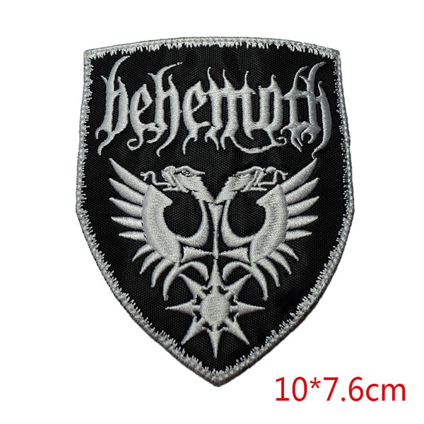 fashion Behemoth HARDCORE rock band iron-on patch embroidered for Jacket Jeans Clothing Badge DIY Apparel Accessories