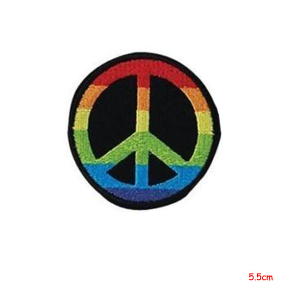 Peace sign hippie boho retro flower power love hippy applique iron-on patch for Jacket Jeans Clothing Badge