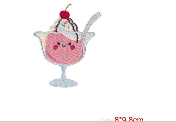 delicious Ice cream EMBROIDERED SEW ON PATCH cute DIY Apparel Accessories Badge Applique PatchesRein Deer Iron On Patch