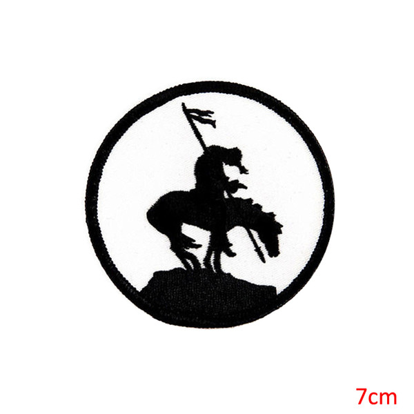 Custom Horse Symbol End of the Trail iron on patches wholesale Cartoon Minioned Clothes trousers Patches