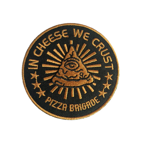 Designs PIZZA ROCK BAND CHEESE crust Embroidered Patch Iron Sew Logo Hardcore Emblem Custom Badge Patches