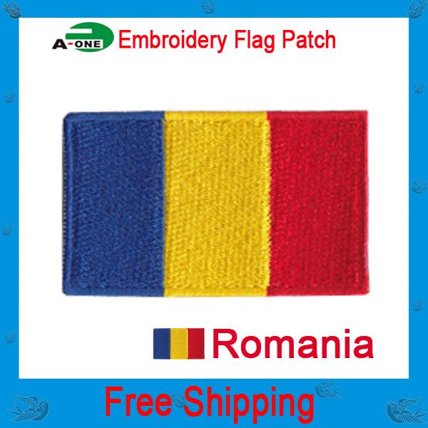 romania flag patch Diy fabric exquisite embroidery stickers patch clothes applique national flag embroidered country flag patches free shipp