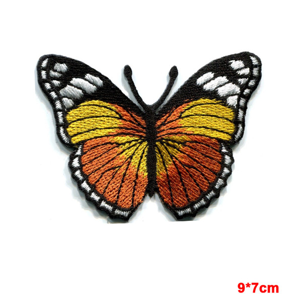 Butterfly hippie retro boho love peace embroidered iron-on patch for clothes girls boys iron on patches