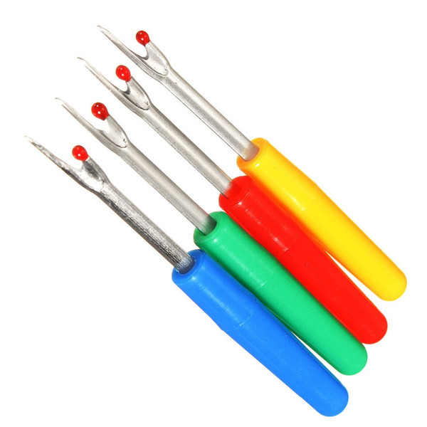 High quality 4Pcs Plastic Handle Craft Thread Cutter Seam Ripper Stitch Unpicker Sewing Tool