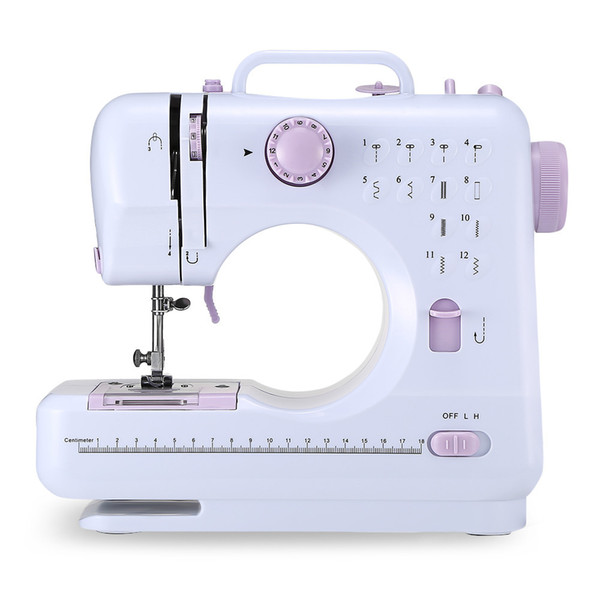 FHSM - 505 Mini Electric Sewing Machine Portable Multifunctional Household Sewing Machine With LED Light For Beginner Tailors