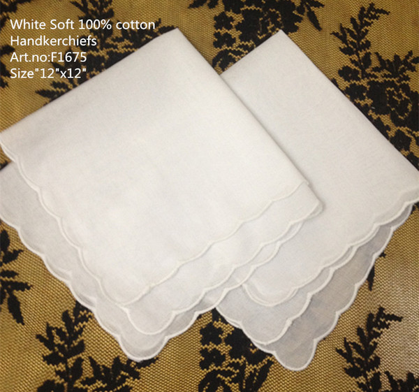 Free Shipping Home &Textiles Wedding Handkerchief 60PCS/Lot 12x12